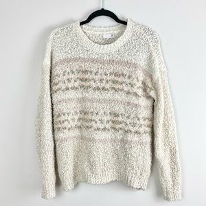 Junior’s SO Eyelash Crewneck Pullover Sweater